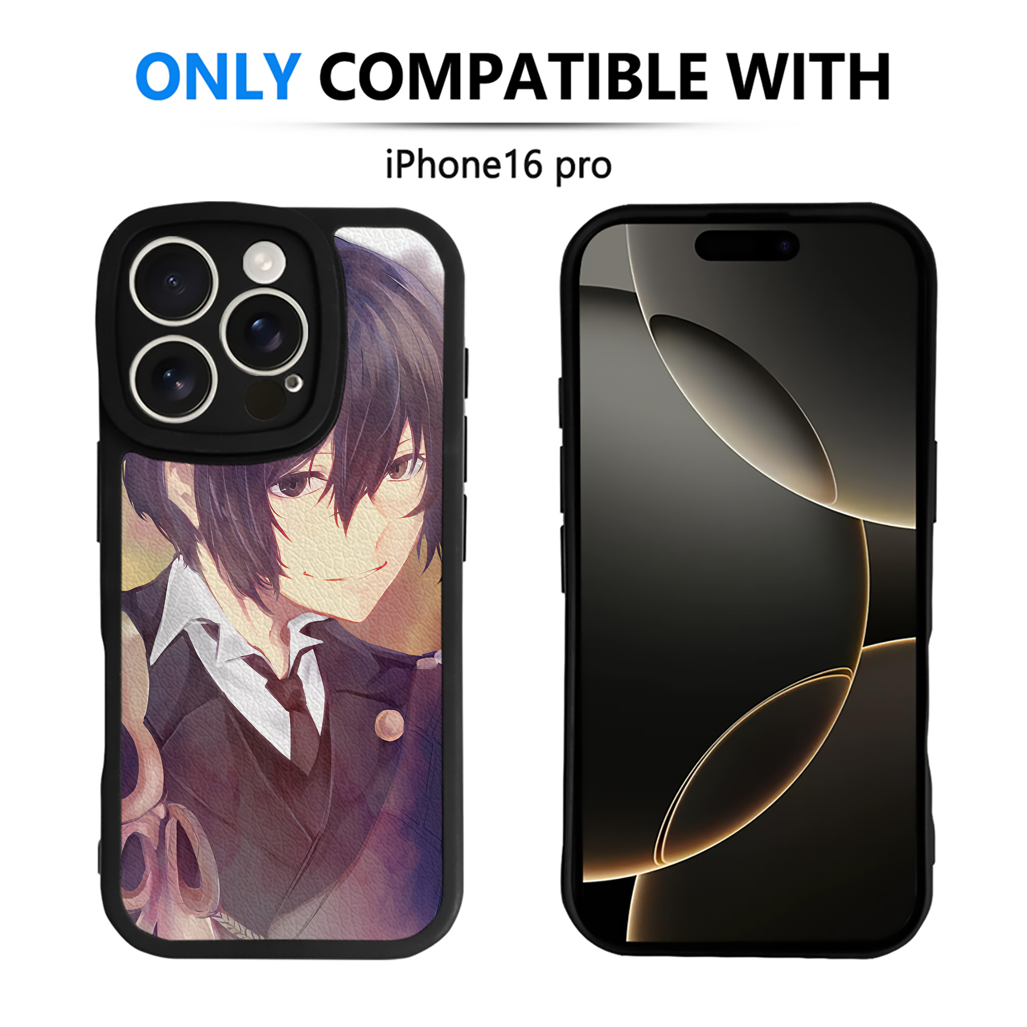 （画像用） 文豪ストレイドッグス Bungo Stray Dogs 【iPhone 16シリーズ対応】シリコンスマホケース（レザー調） 材質：シリコン